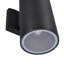 Applique murale d'extérieur en aluminium noir mat Breshawna