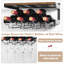 Braecyn Wine Bottle & Glass Rack Black
