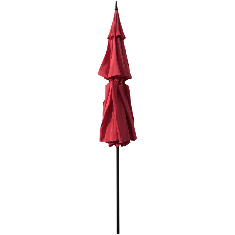 Parasol de marché 9 pi Iyanna, Rouge