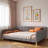 Upholstered Daybed With 4 Support Legs And 2 Armrests