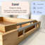 Froppi Bamboo Wooden Serving Tray, Coffee Table L38.1 W25.4 H5 and L43.2 W30.5 H5 cm