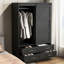 Armoire de rangement haute avec garde-robe de chambre à coucher