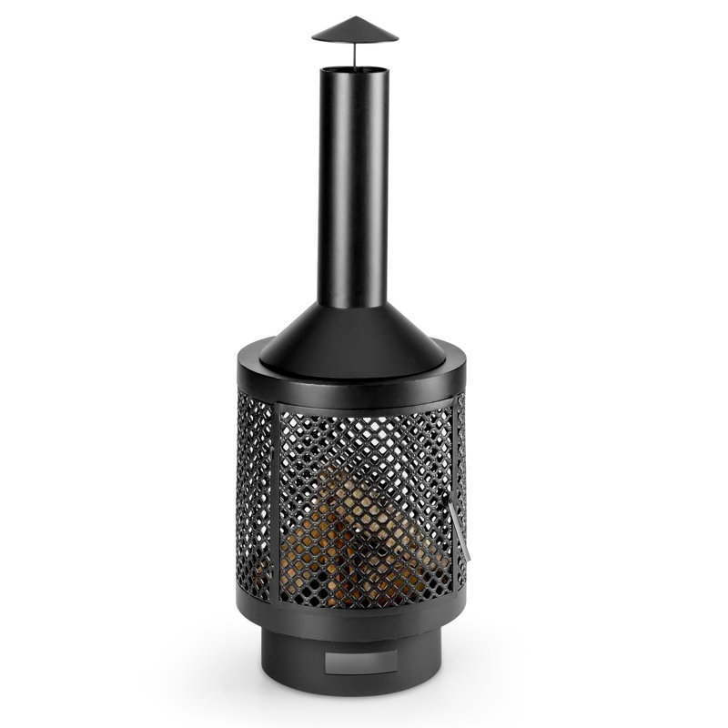 Round Steel Smokeless Chimnea