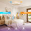 Ventilateur de plafond Arachne 19,7 po à 3 pales en tissu avec télécommande, moteur réversible moderne et silencieux, idéal pour les chambres à coucher-643096086-643096090-643096091