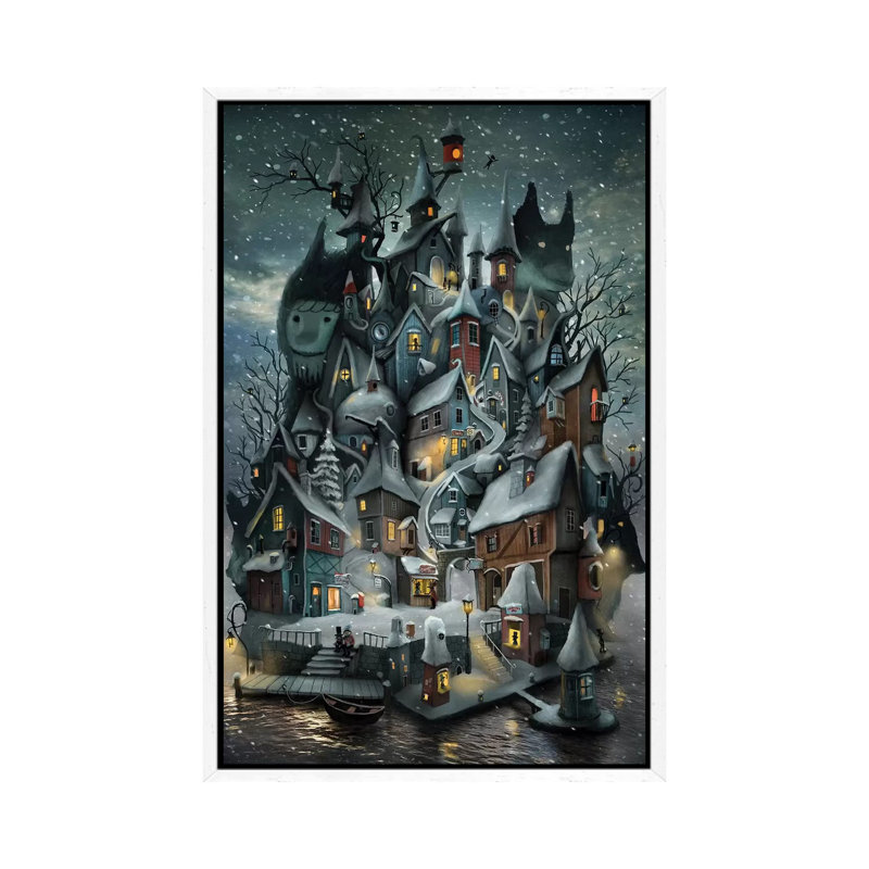 Willoville Isle by Alexander Jansson - Print on Canvas, White Framed, 152.5 cm H x 101.5 cm W
