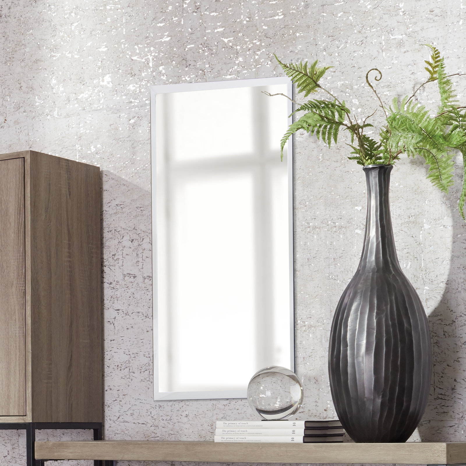 Rectangle White Wall Mirror