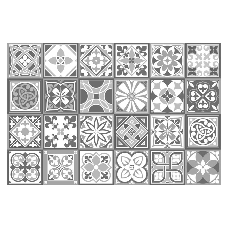 5.91 in. W x 5.91 in. L Shower Peel and Stick Field Tile