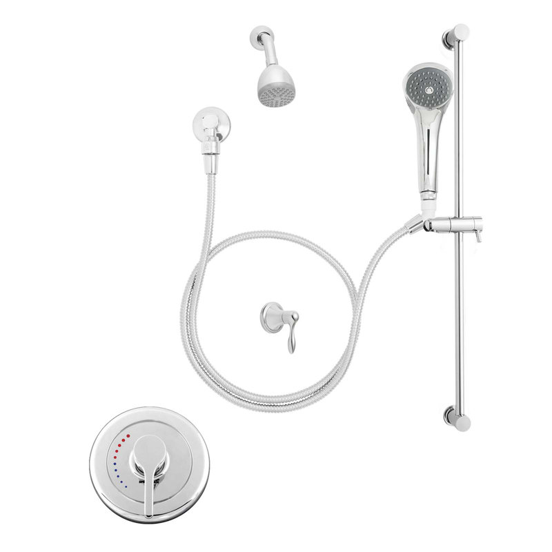 Sentinel Mark II Thermostatic Shower Faucet with Rough-in Valve, Trim, and Diverter