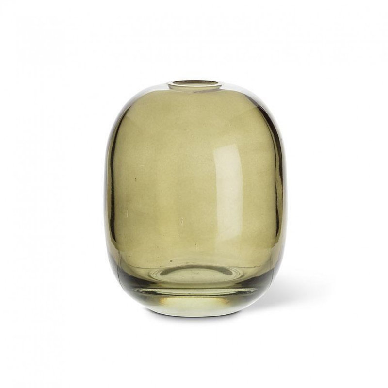 Medium Barrel Bud Vase, Green