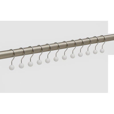 Polyresin Rust Resistant Shower Curtain Hook