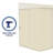 Absco Durango 10' W x 5' D Metal Galvanized Steel Weather Resistant 3 Door Lean-To Bike Shed Classic Cream-92300994