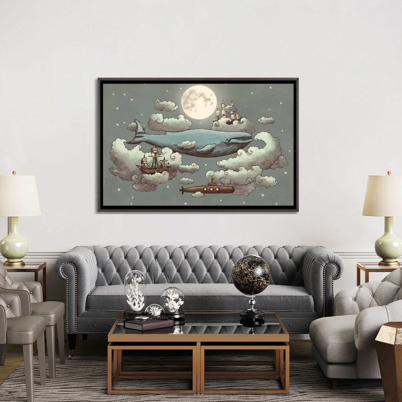 # 1, art sur toile, Encadré gris, H 40 po x l 60 po x P 1,5 po