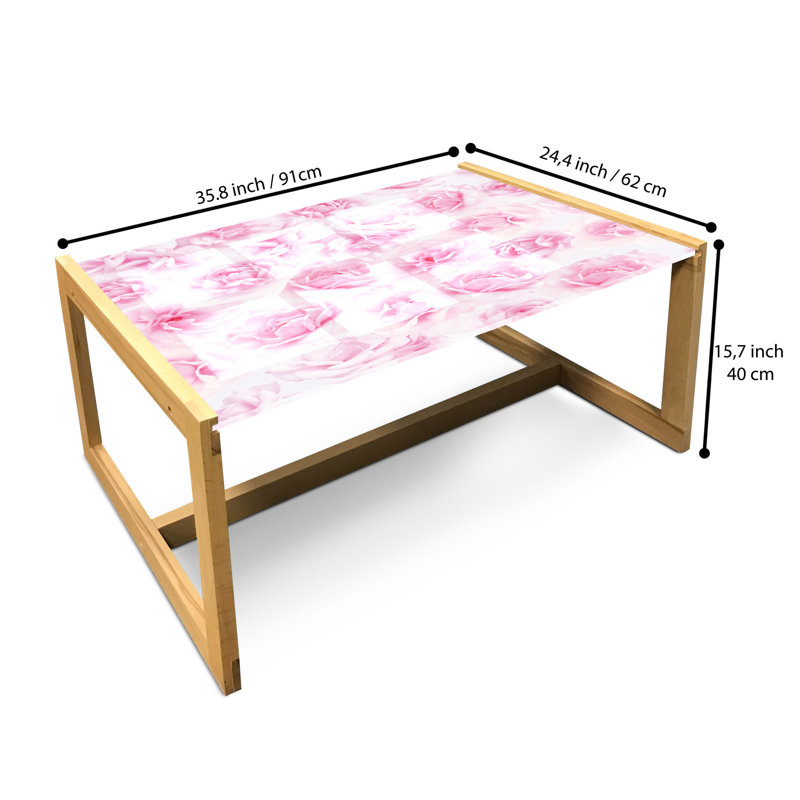 Irmela Trestle Coffee Table, 40cm H x 91cm W x 62cm D