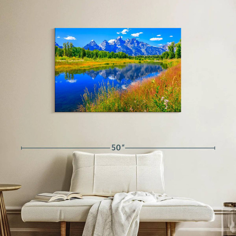 Alvord Grand Teton, fleurs sauvages, H 26 po x l 39 po