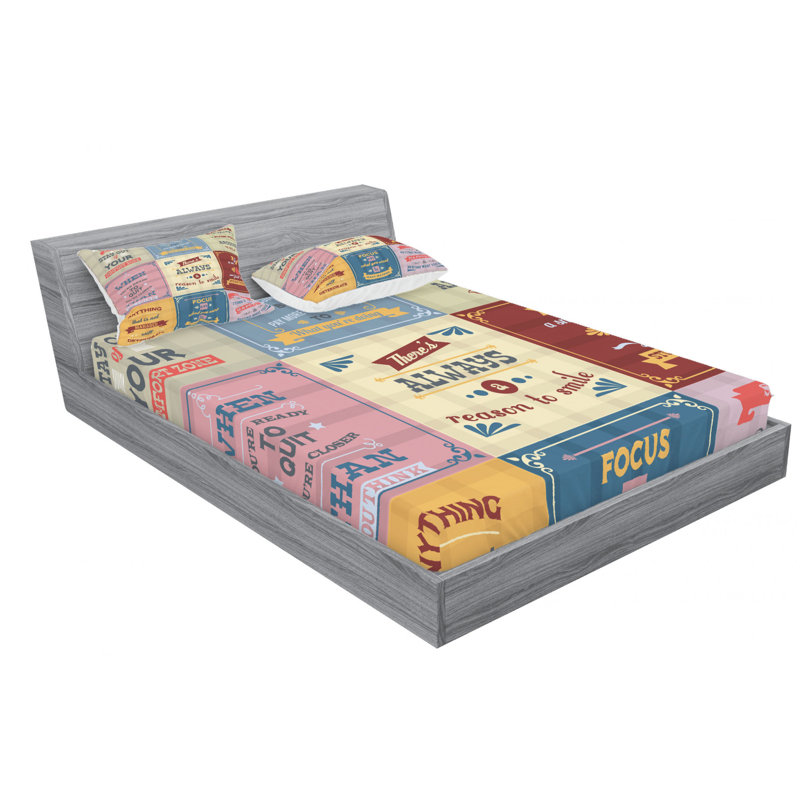 Microfiber Sheet Set, Queen Sheet Set with Fitted Sheet