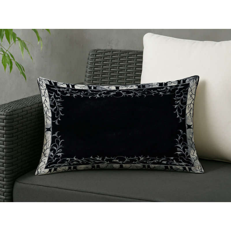 Eclipsed Petals Indoor And Outdoor Throw Pillow, Rectangle 20"H x 14"W