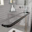 Porte de douche coulissante double sans cadre de 56 à 60 po x H 70 po avec verre transparent-62631934