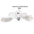 24 Pieces 100% Porcelain Dinner Set