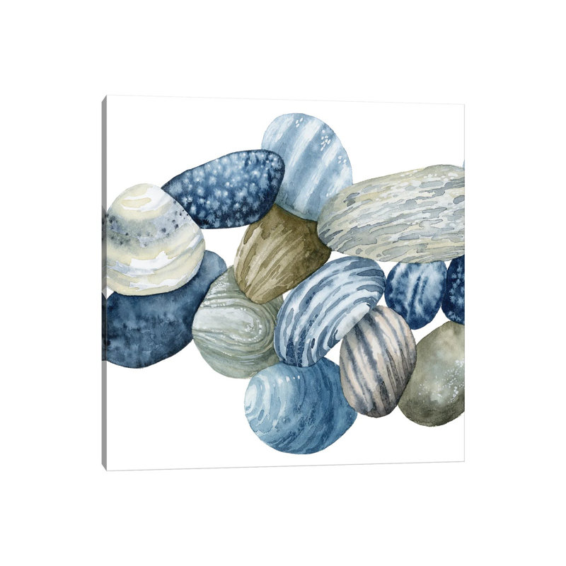 Found Pebbles I by Grace Popp - Wrapped Canvas Painting, 93.98 cm H x 93.98 cm W x 3.175 cm D