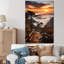 Montagne, forêt, coucher de soleil, silhouette II-109254406-75620753