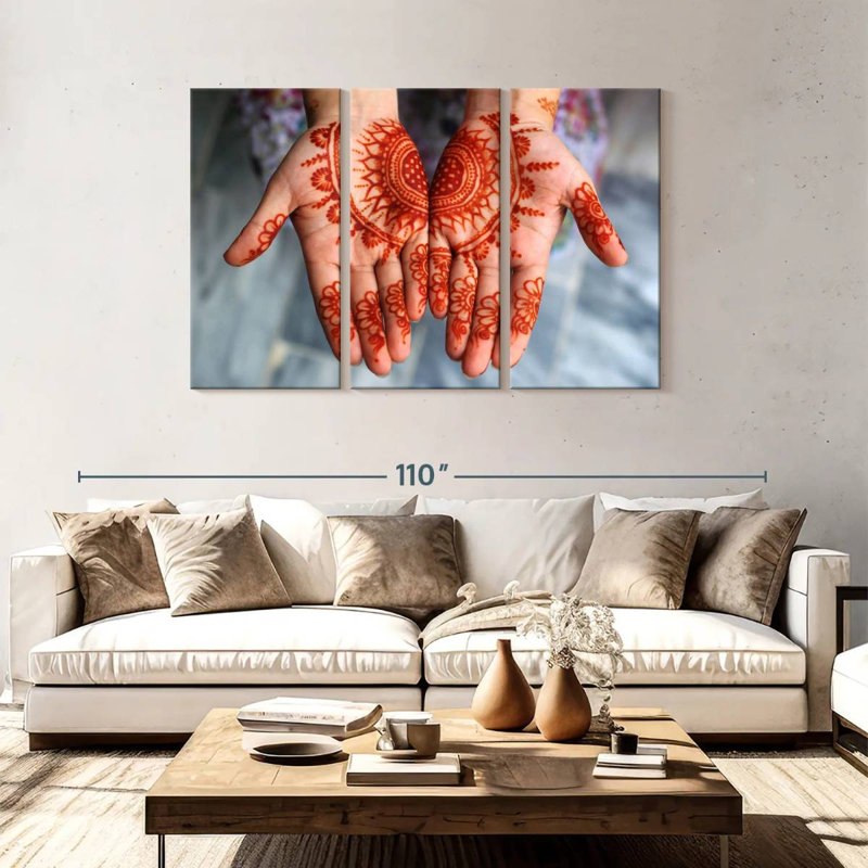 Lelend Eid Ul Fitr Mehndi, H 48 po x l 74 po