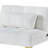 Modern Sofa Convertible Sofa Bed Futon With Gold Metal Legs Teddy Fabric Small Sofa