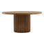 Henley Round Dining Table Dark Brown