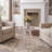 Alan Acrylic End Table, No-Assembly Clear Accent Side Table Nightstand with Ripple Texture Legs