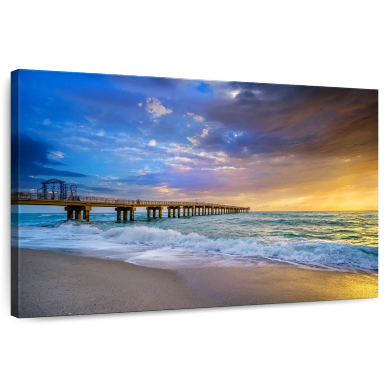 Kavia Powerful Sunrise Pier Miami SOFL, H 16 po x l 24 po
