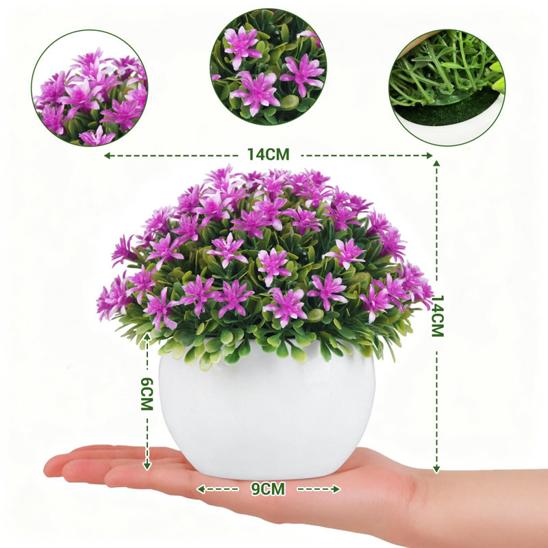 14 cm H Faux Plant