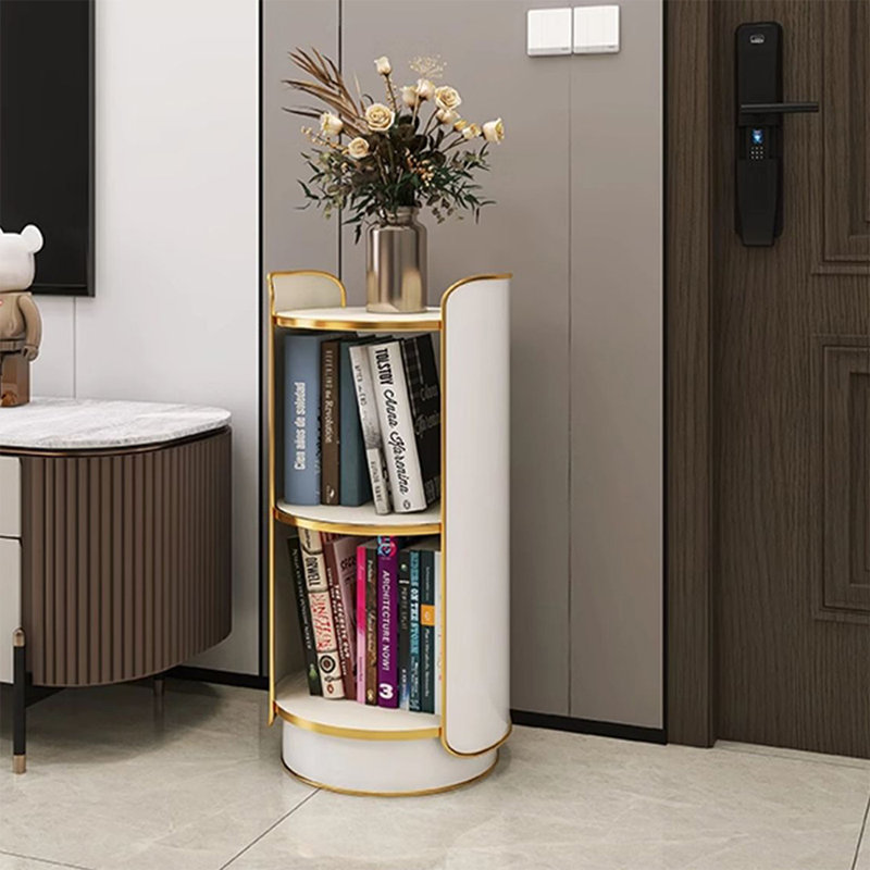 White Modern pvc Standard Bookcase, (2 Shelves) 31.5" H x 15.75" W x 15.75" D