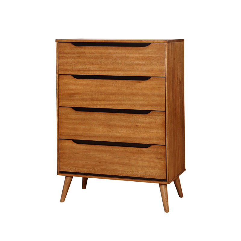 Stalter 34'' W 4 - Drawer Dresser, Oak