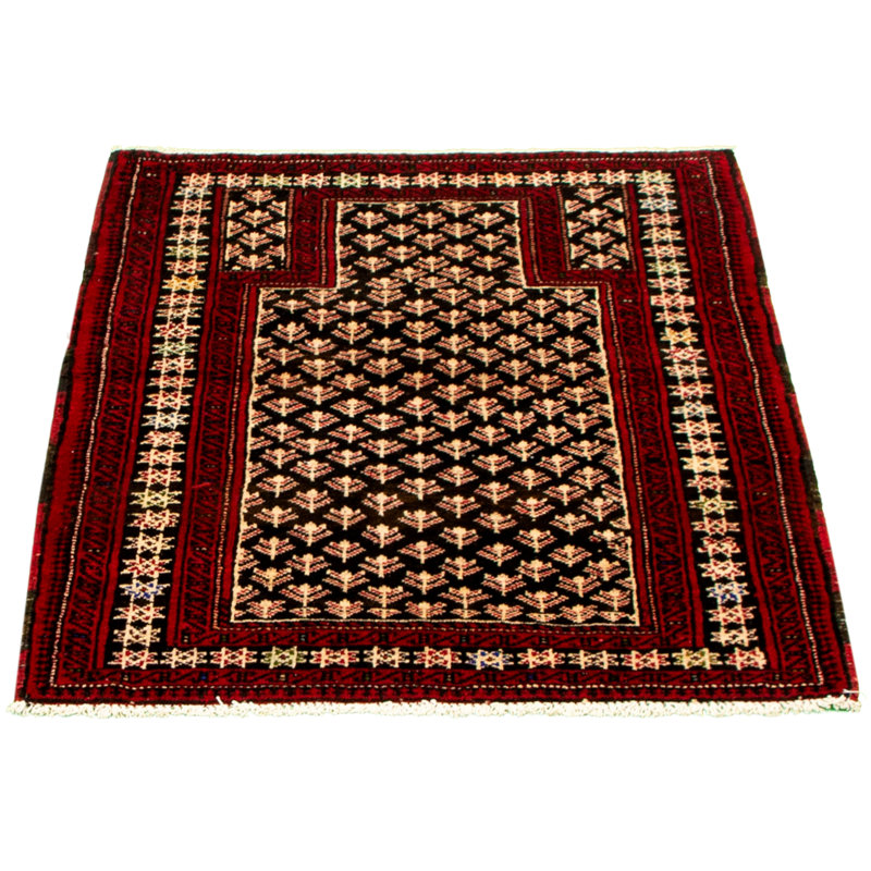 Tapis décoratif en laine de conception unique noué à la main New Age 3 pi 6 po x 4 pi 8 po Berthal