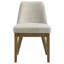 Chaise d'appoint Bryant (brun clair) rembourrée (ensemble de 2)