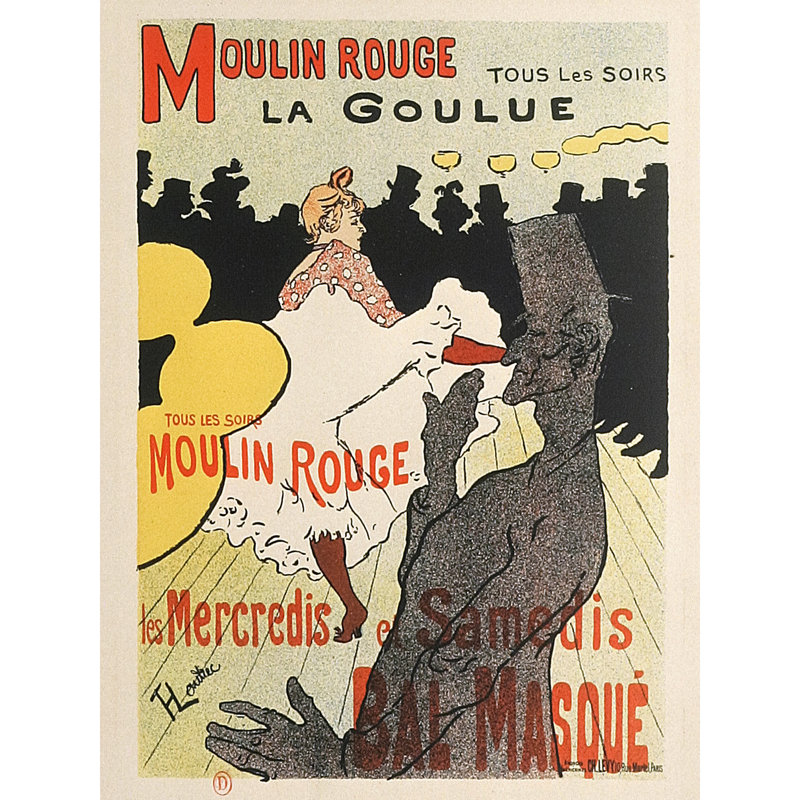 Toulouse-Lautrec Dancer La Goulue Cabaret Advert - No Frame Print