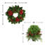 26" Holiday Wreath with Two UV Rated Boxwood Drop-Ins
