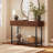 43.3" Wide Modern Console Table with Fluted Drawer Fronts, Wooden Sofa Table with 2 Drawers, Entryway Table for Hallway & Behind-Couch Storage-906921154