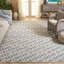 Tapis en laine / coton touffeté à la main ébène ivoire / gris-95854444