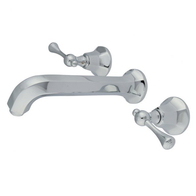 Wall Mounted Bathroom Faucet, Polished Chrome