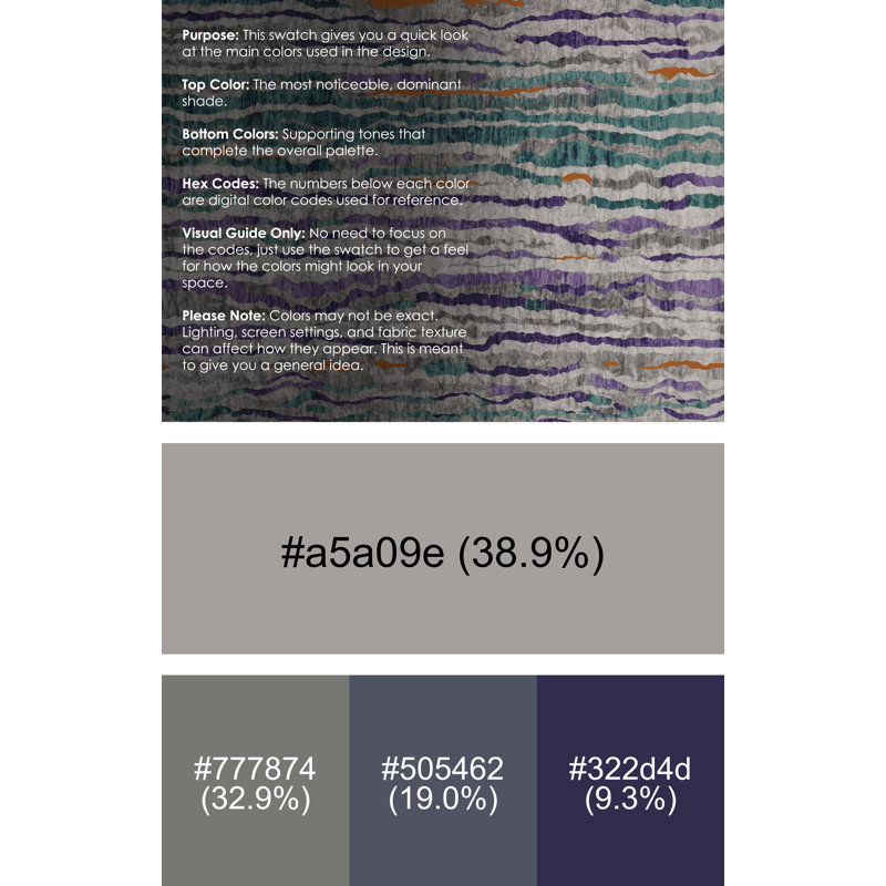 Machine Washable Gray Area Rug, Round 7'