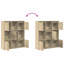101.5cm H x 89cm W Engineered Wood Bookcase