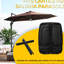 Base de parasol robuste, 165 lb Capacité, portable avec roues, noir, eau ou sable remplissable, porte-à-faux insonorisé eau / sable, déformation
