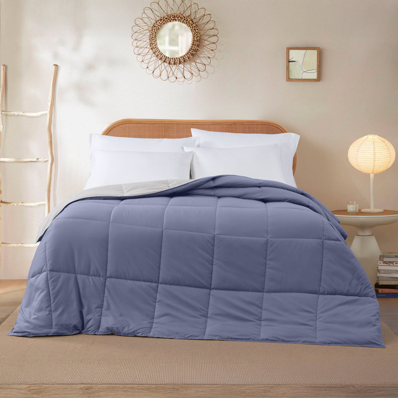 Modern Threads Comforter Duvet Insert, Reversible Quilted Down Alternative Comforter with Corner Tabs, All Season Bedding