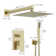 Shower System 10 Inch Bathroom Luxury Rain Mixer Shower Combo Set Wall Mounted Rainfall Shower Head And Handheld System Shower Faucet Set