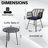 3 Piece Wicker/rattan Seating Group With Cushions-801223575