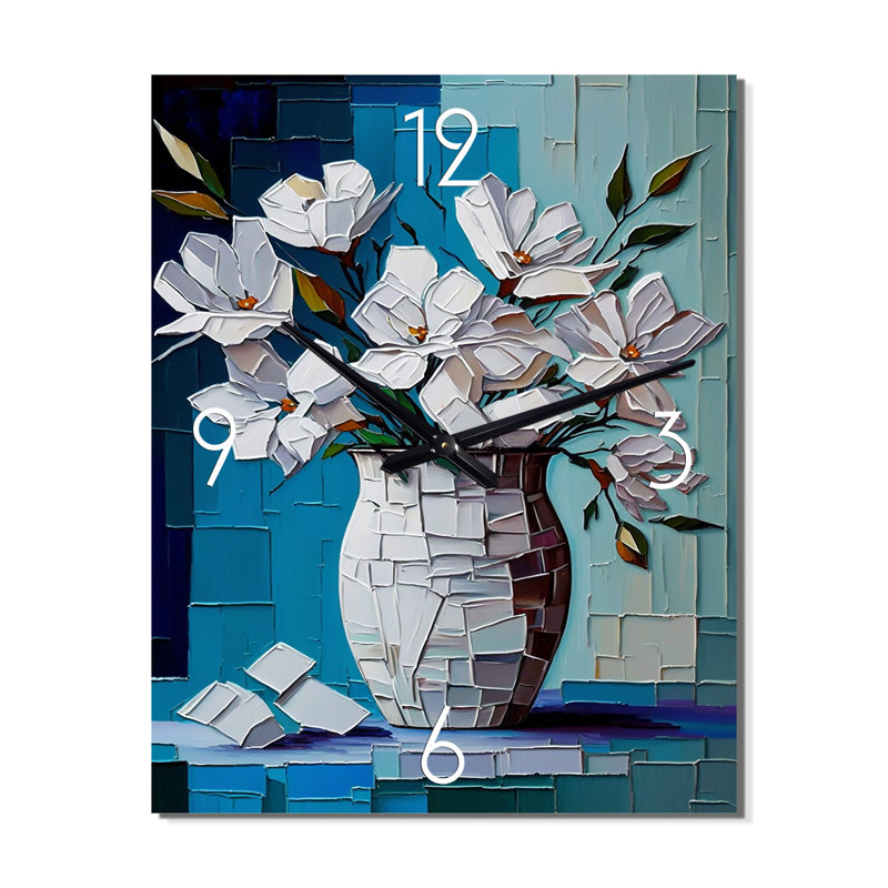 Jelaya - Horloges murales florales, Très petit
