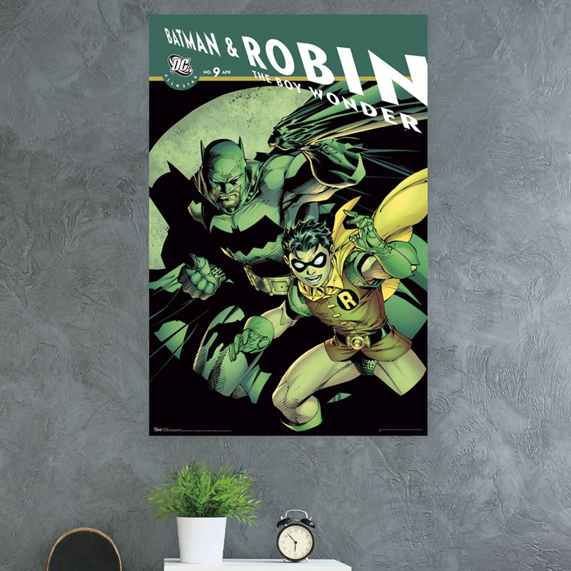 Impression sur papier c.c.-batman et robin