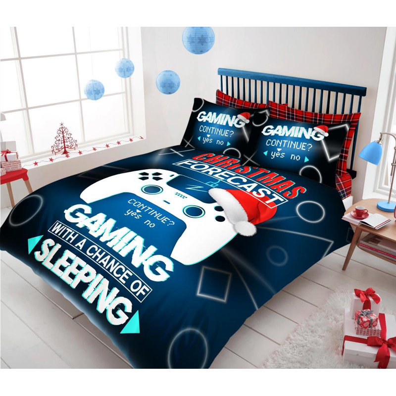Cotton Blend Duvet Cover with Pillowcases, 230 x 220 cm Duvet Cover + 2 Standard Pillowcases