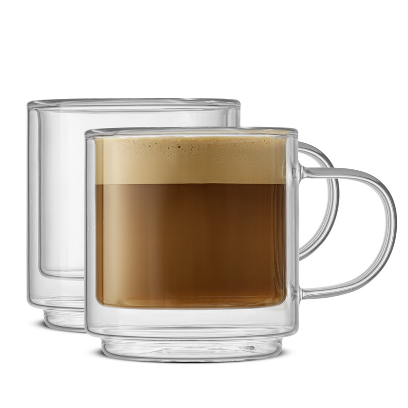 Haven Stackable Double Wall Glass Mugs