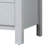 Elegant White Transitional Media Chest